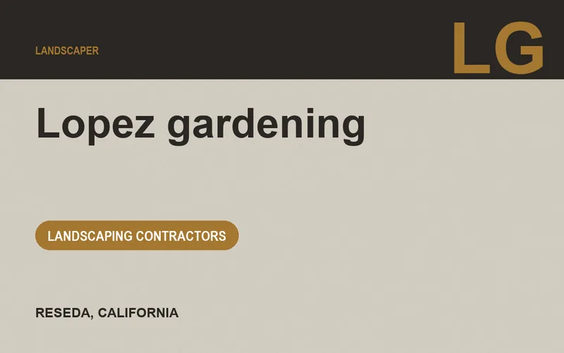 Lopez gardening in Reseda, California