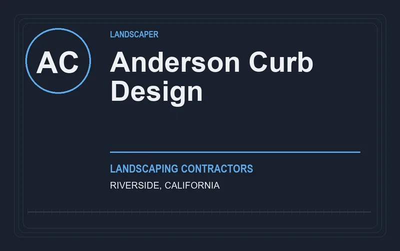 Anderson Curb Design in Riverside, California