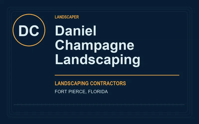 Daniel Champagne Landscaping in Fort Pierce, Florida
