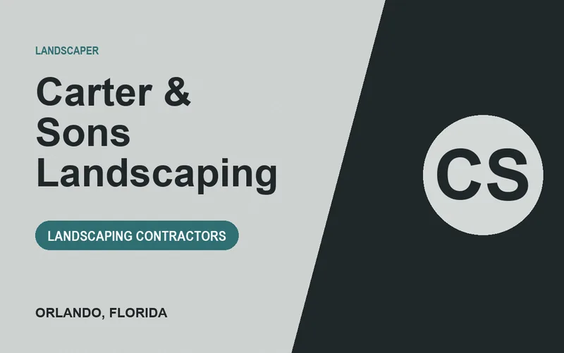 Carter & Sons Landscaping in Orlando, Florida