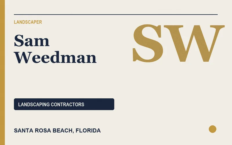 Sam Weedman in Santa Rosa Beach, Florida
