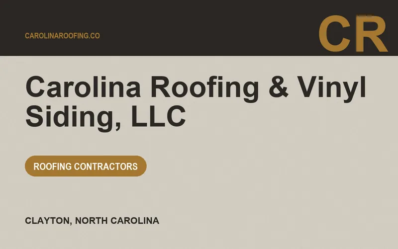 Carolina Roofing & Vinyl Siding, LLC in Clayton, North Carolina