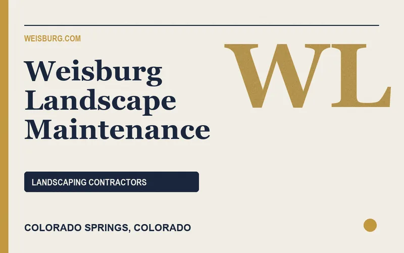 Weisburg Landscape Maintenance in Colorado Springs, Colorado