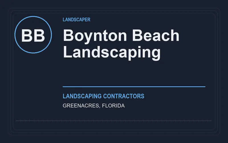 Boynton Beach Landscaping in Greenacres, Florida