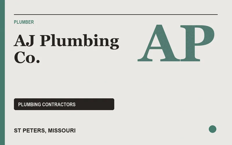 AJ Plumbing Co. in St Peters, Missouri
