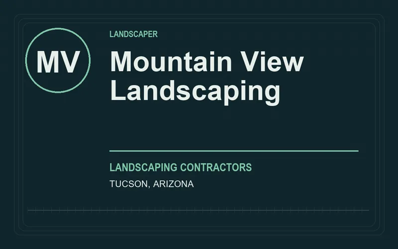 Mountain View Landscaping in Tucson, Arizona