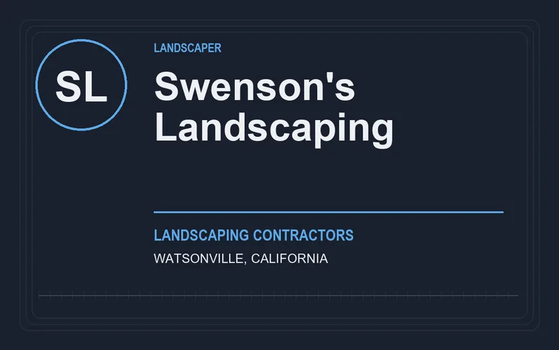 Swenson's Landscaping in Watsonville, California