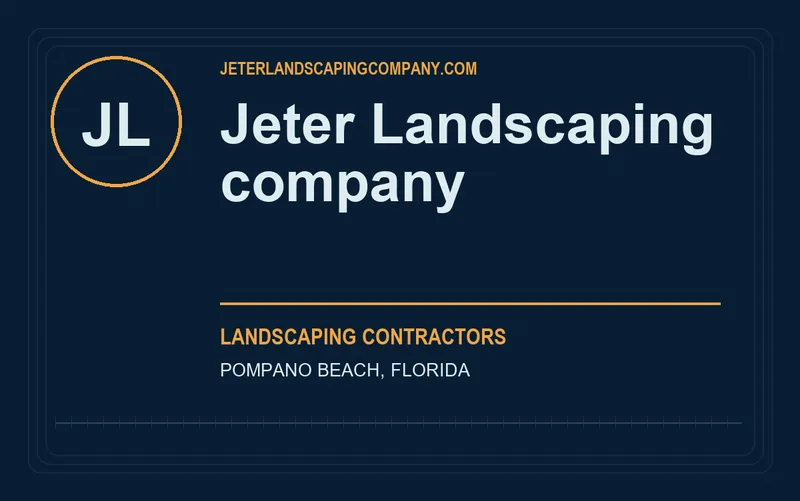 Jeter Landscaping company in Pompano Beach, Florida