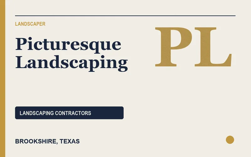 Picturesque Landscaping in Brookshire, Texas