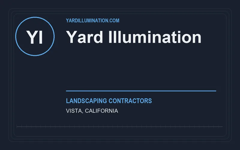 Yard Illumination in Vista, California