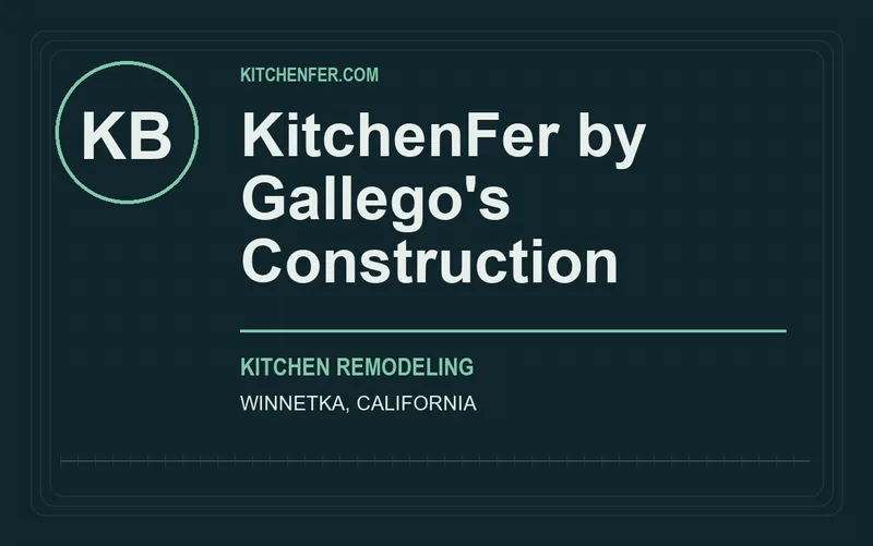 KitchenFer by Gallego's Construction in Winnetka, California