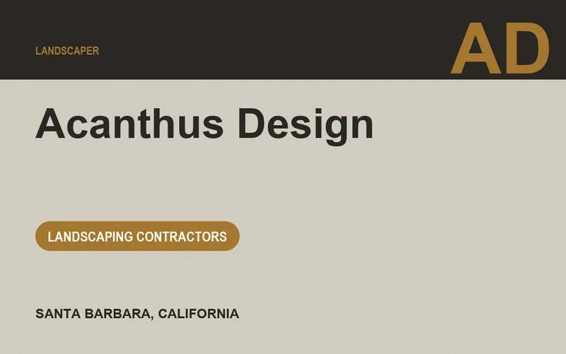 Acanthus Design in Santa Barbara, California
