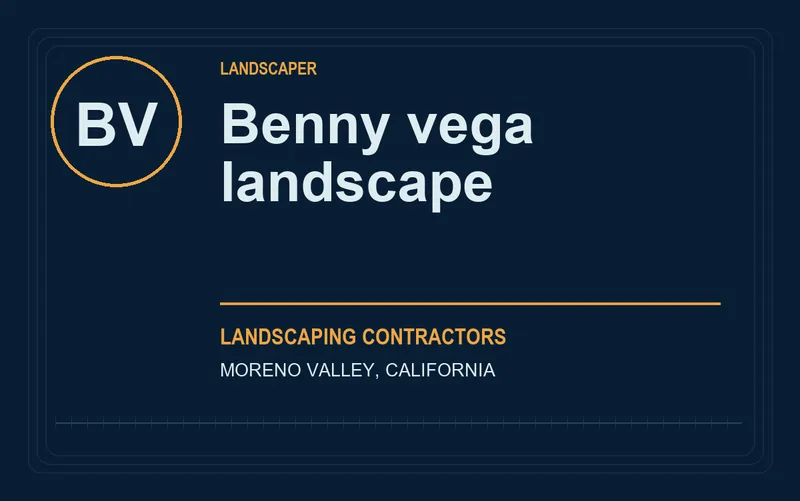 Benny vega landscape in Moreno Valley, California