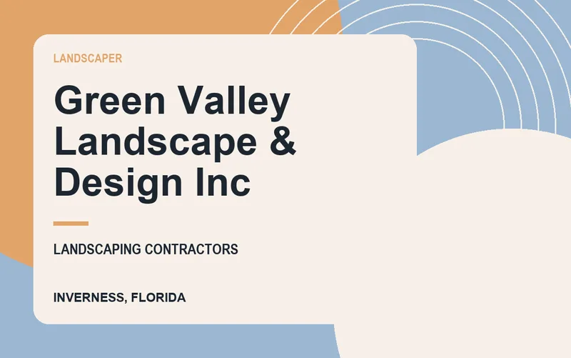 Green Valley Landscape & Design Inc in Inverness, Florida