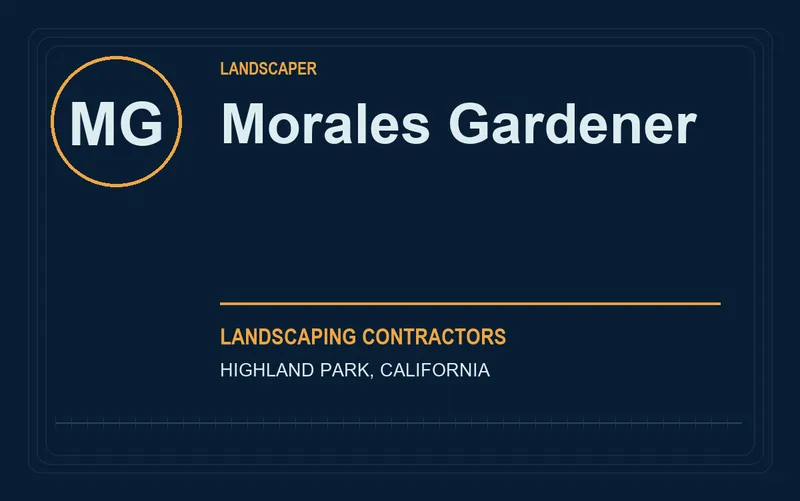 Morales Gardener in Highland Park, California