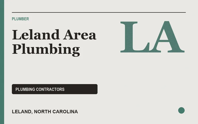 Leland Area Plumbing in Leland, North Carolina