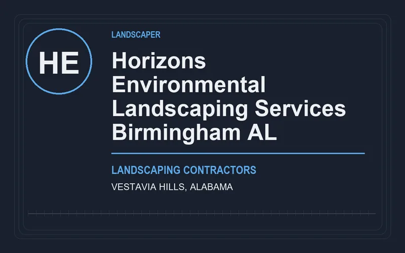 Horizons Environmental Landscaping Services Birmingham AL in Vestavia Hills, Alabama