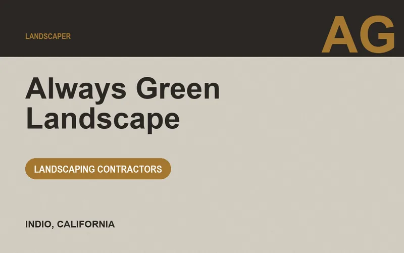 Always Green Landscape in Indio, California