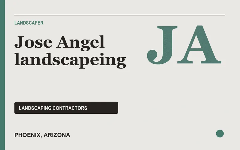 Jose Angel landscapeing in Phoenix, Arizona