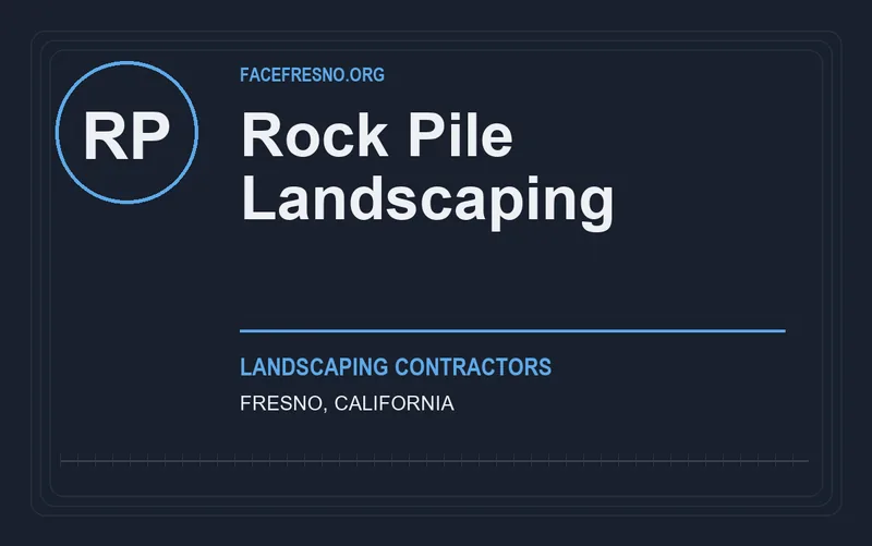 Rock Pile Landscaping in Fresno, California