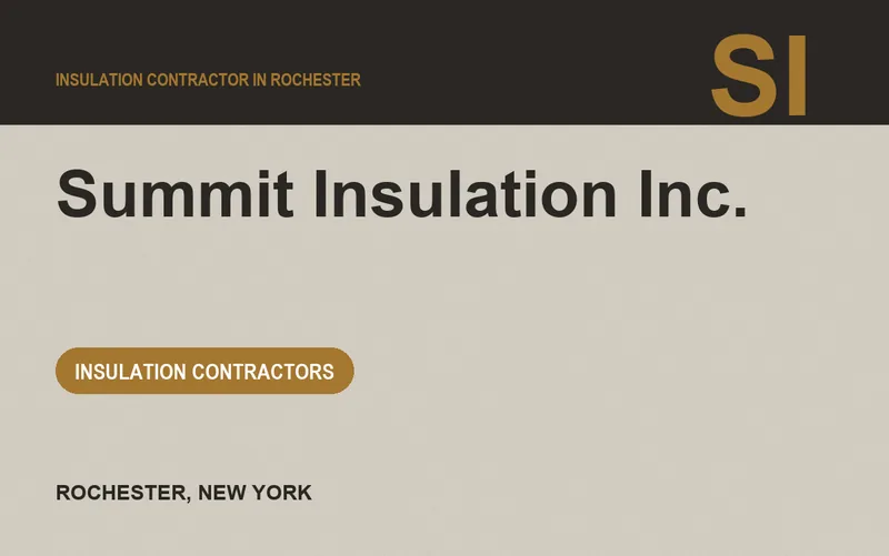 Summit Insulation Inc. in Rochester, New York