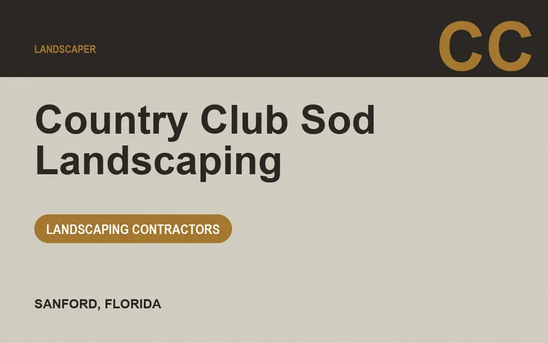 Country Club Sod Landscaping in Sanford, Florida