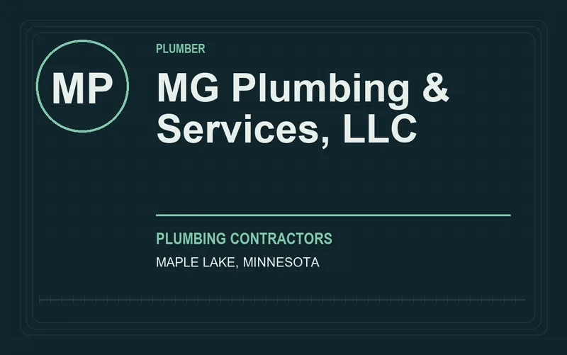 MG Plumbing & Services, LLC in Maple Lake, Minnesota