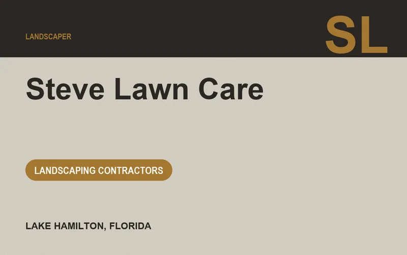 Steve Lawn Care in Lake Hamilton, Florida