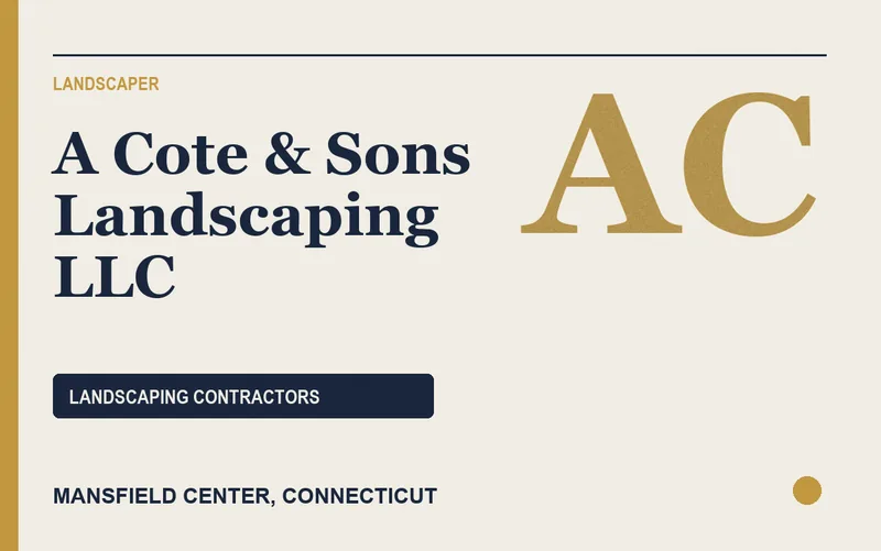 A Cote & Sons Landscaping LLC in Mansfield Center, Connecticut
