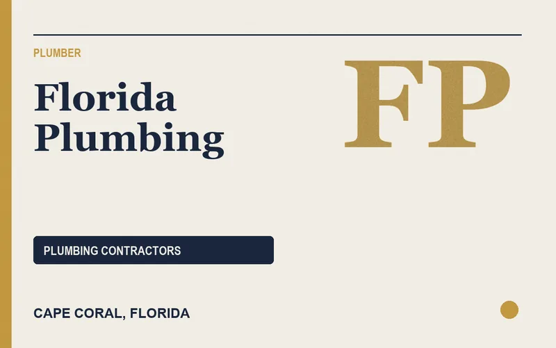 Florida Plumbing in Cape Coral, Florida