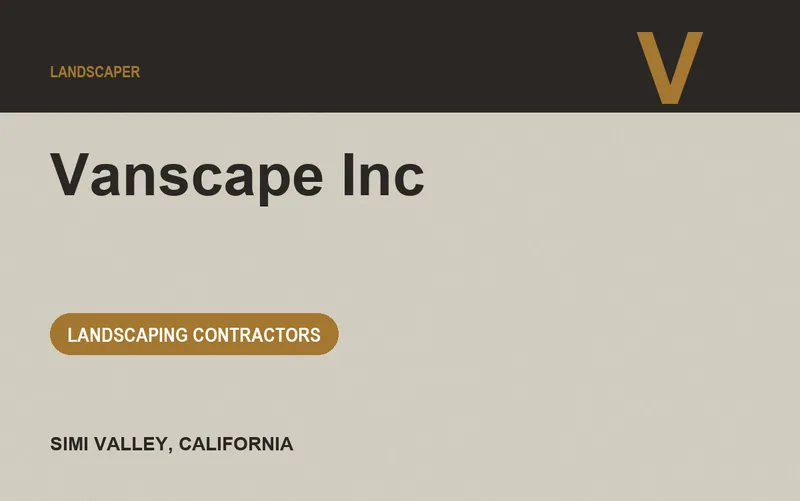 Vanscape Inc in Simi Valley, California