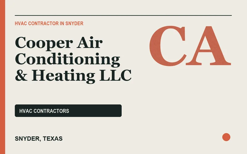 Cooper Air Conditioning & Heating LLC in Snyder, Texas