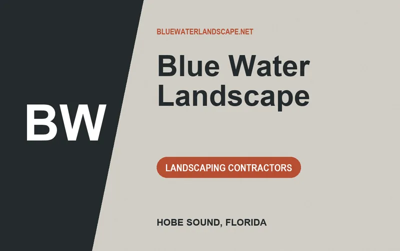 Blue Water Landscape in Hobe Sound, Florida