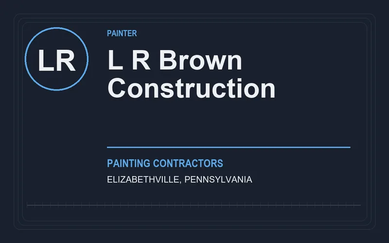 L R Brown Construction in Elizabethville, Pennsylvania
