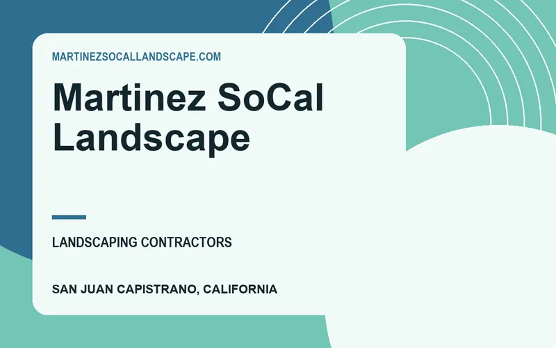 Martinez SoCal Landscape in San Juan Capistrano, California