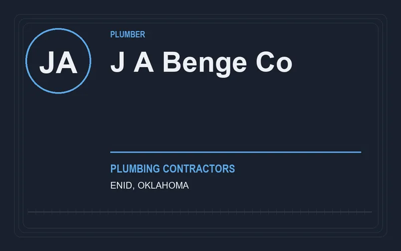 J A Benge Co in Enid, Oklahoma