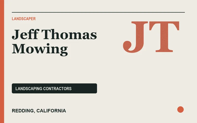 Jeff Thomas Mowing in Redding, California