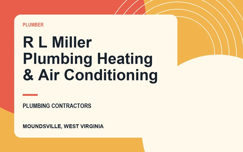 R L Miller Plumbing Heating & Air Conditioning in Moundsville, West Virginia