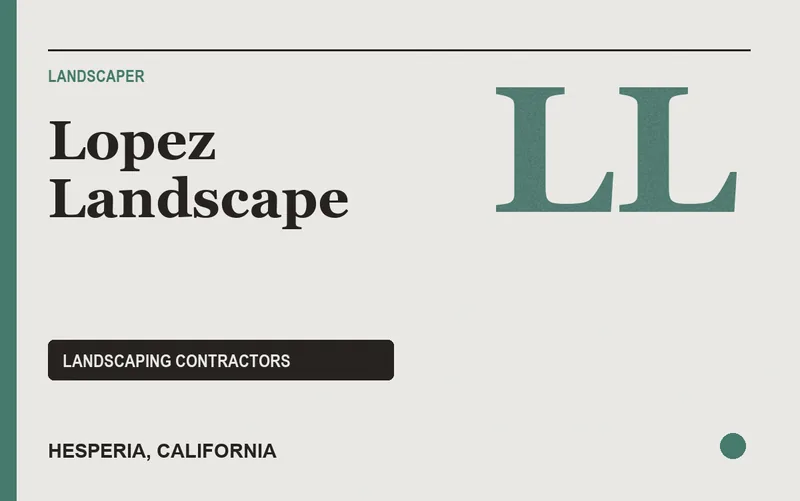 Lopez Landscape in Hesperia, California