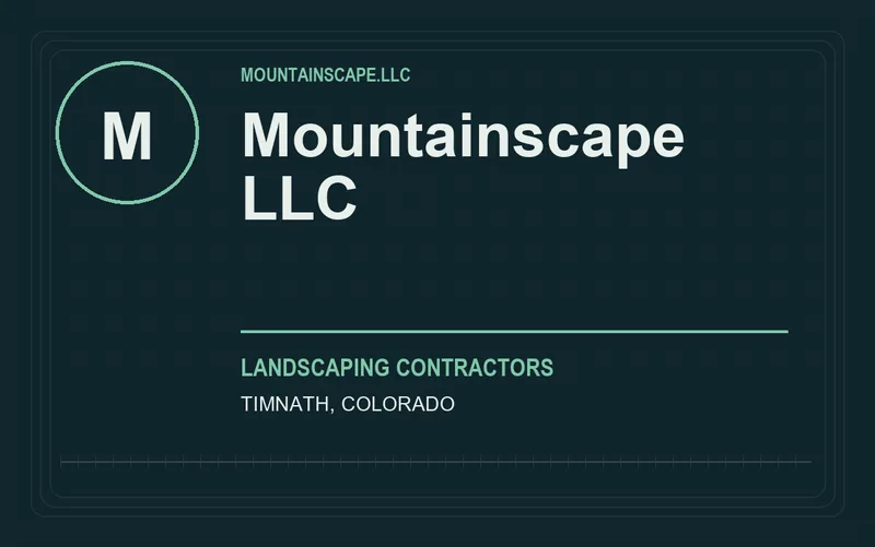 Mountainscape LLC in Timnath, Colorado