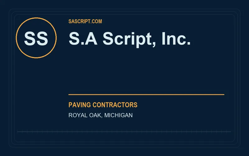 S.A Script, Inc. in Royal Oak, Michigan