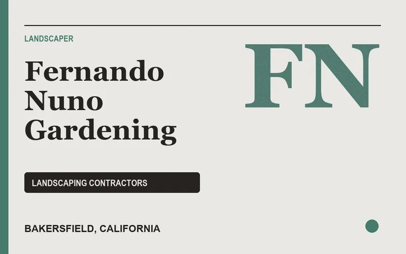 Fernando Nuno Gardening in Bakersfield, California