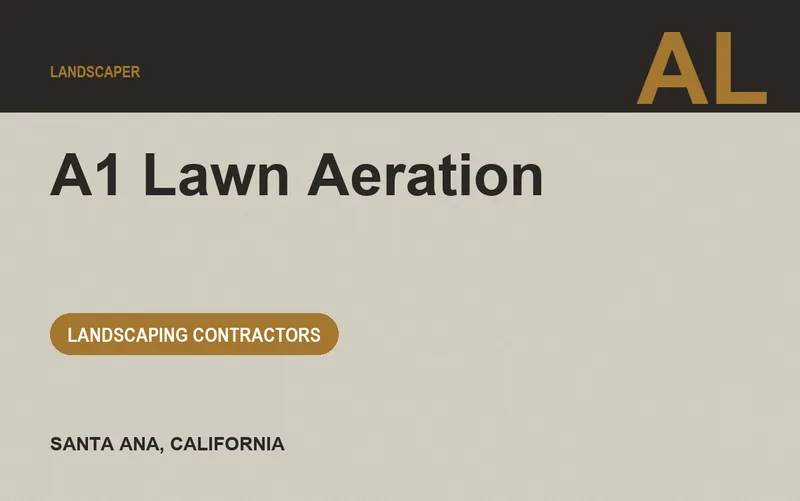 A1 Lawn Aeration in Santa Ana, California