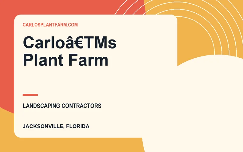 Carloâ€TMs Plant Farm in Jacksonville, Florida