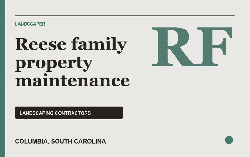 Reese family property maintenance in Columbia, South Carolina