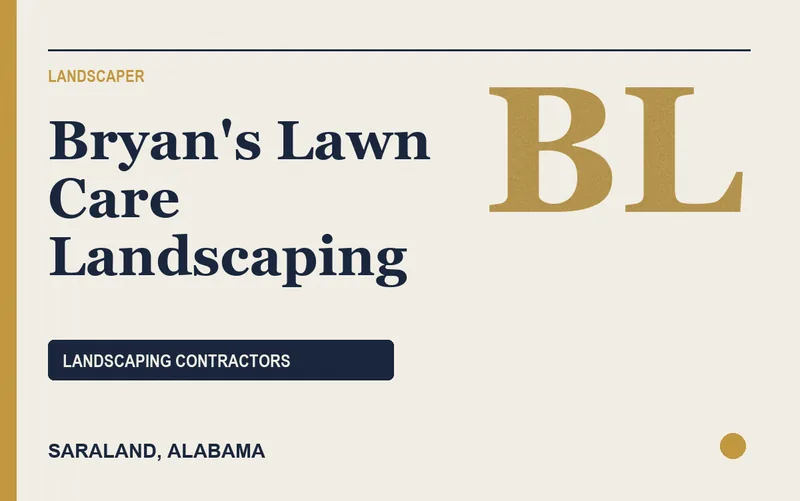 Bryan's Lawn Care Landscaping in Saraland, Alabama