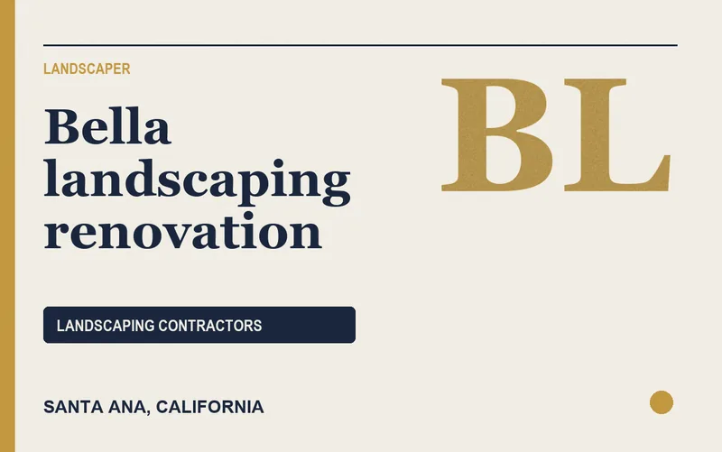 Bella landscaping renovation in Santa Ana, California