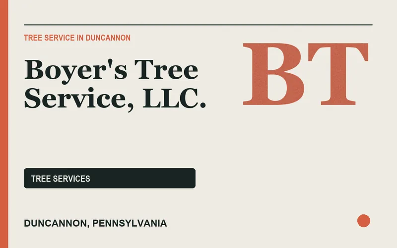 Boyer's Tree Service, LLC. in Duncannon, Pennsylvania