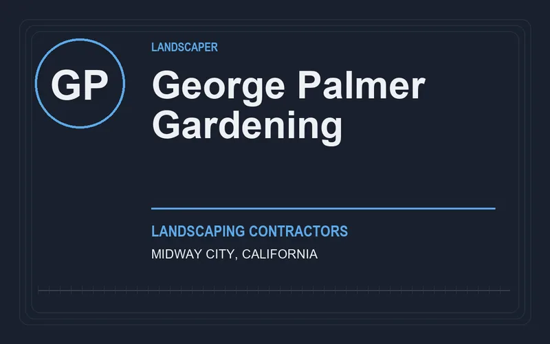 George Palmer Gardening in Midway City, California