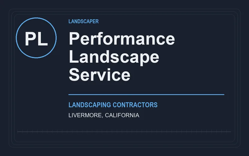 Performance Landscape Service in Livermore, California